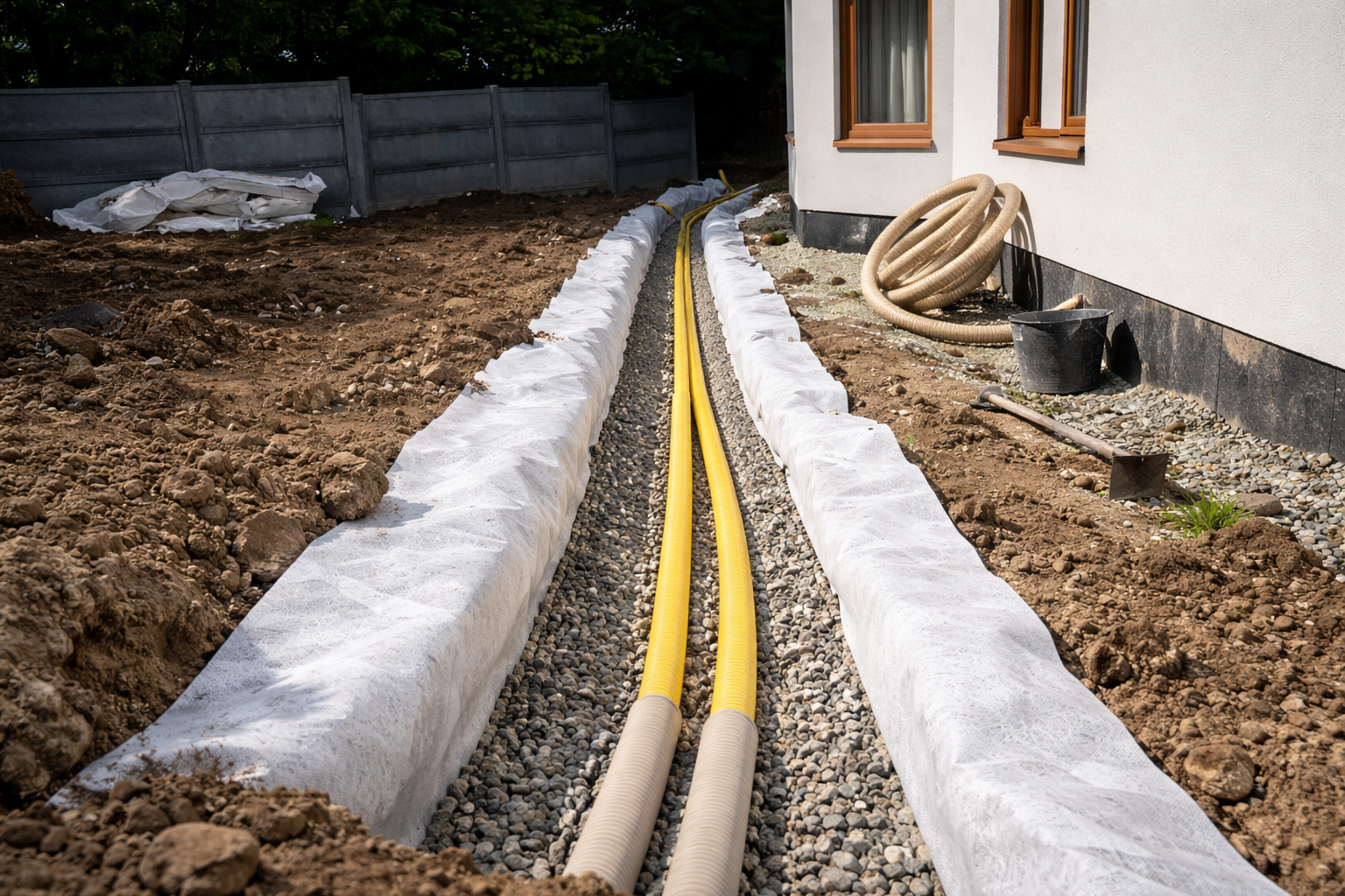 Izolacje i ocieplenie fundamentu, odwodnienie budynku, opaska obwodowa i drenaż, wyrównywanie terenu